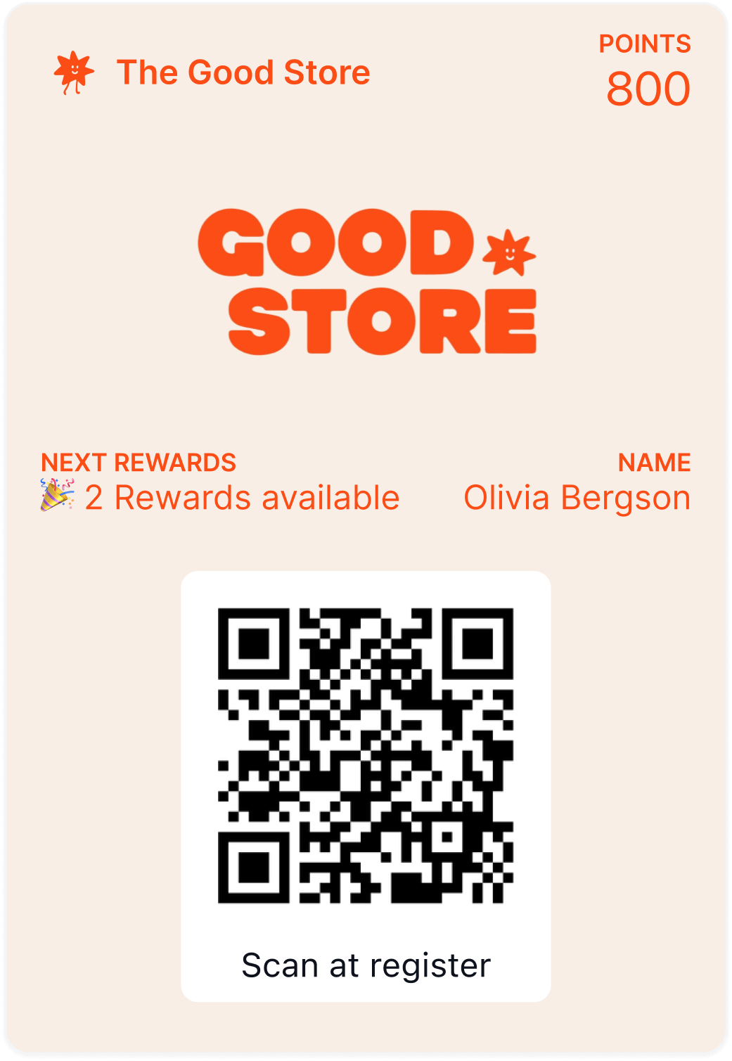 Pop Up digital Apple and Google wallet pass