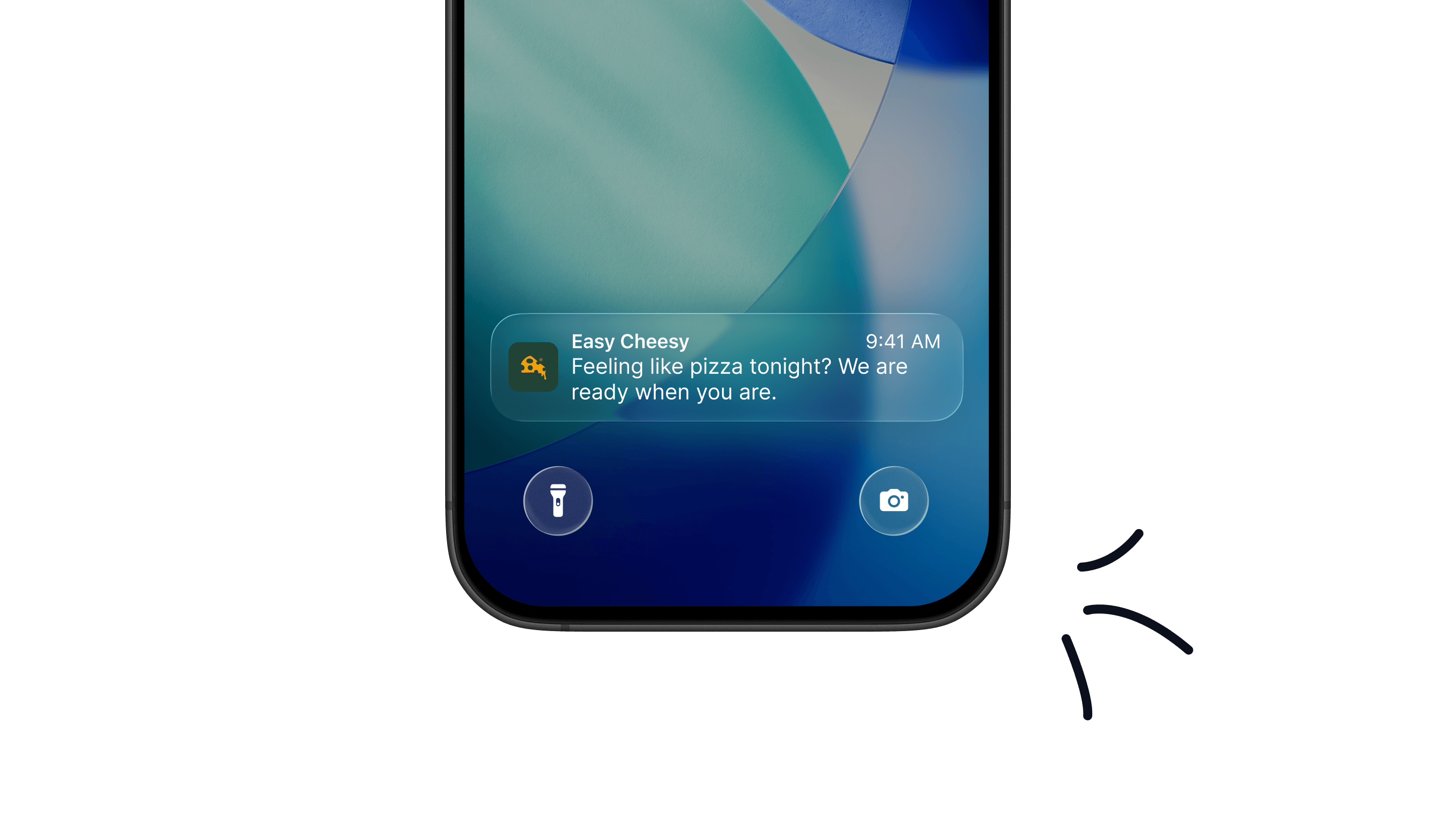 Pizzeria sending a direct message to customers to encourage repeat orders without relying on delivery apps