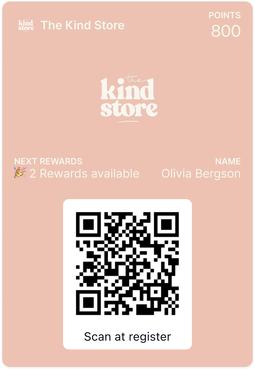 Retail shop digital Apple and Google wallet pass