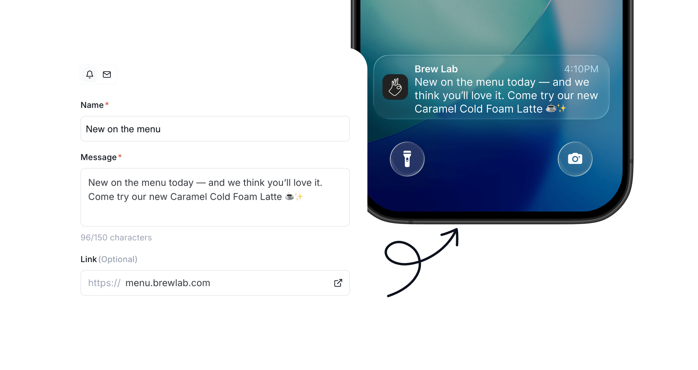 Write and send instantly