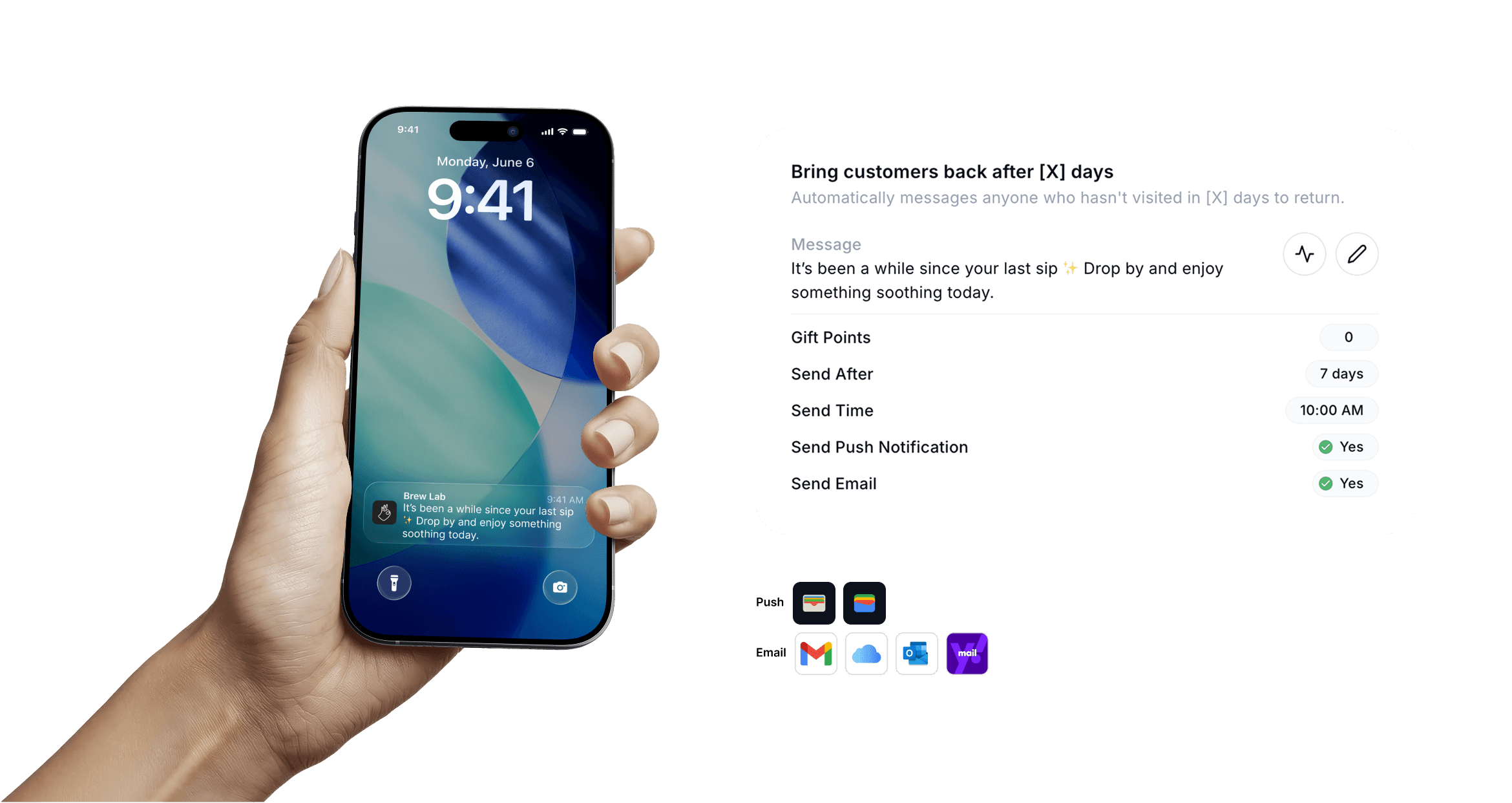 Bring customers back