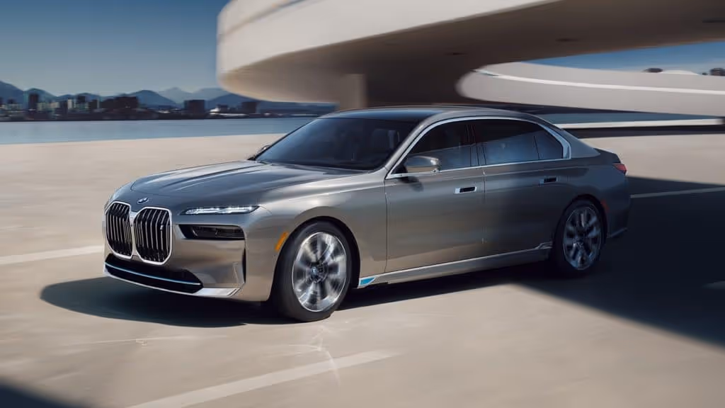 A modern BMW automobile.