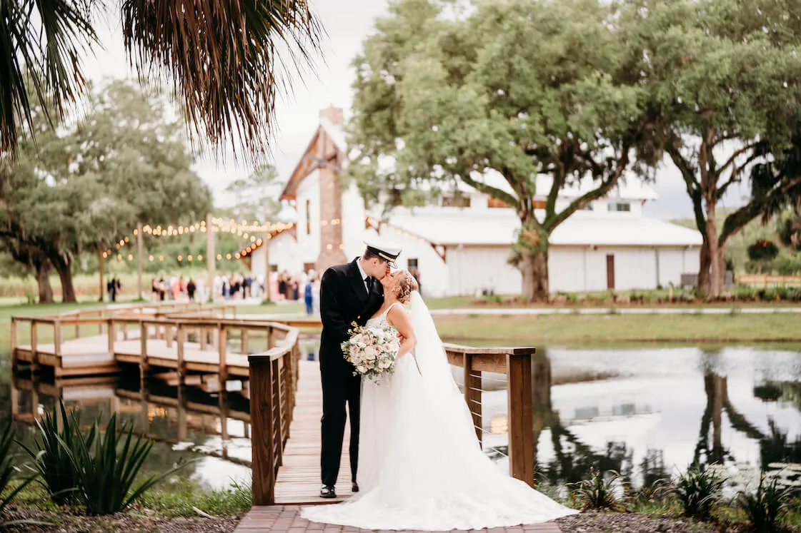 What Happens During Cocktail Hour on Covered Patios at The Overlook at KC Bison Ranch