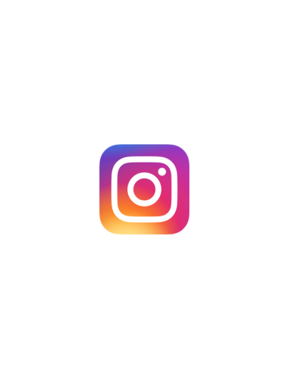 Instagram app logo with a gradient from purple to orange and white camera outline.