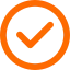 orange check icon