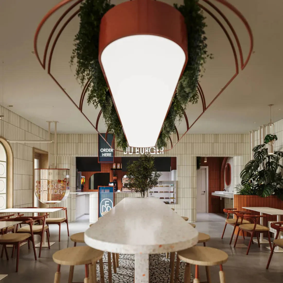 interior of a franchise restaurant