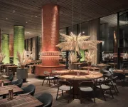 Interior of brand new restaurant