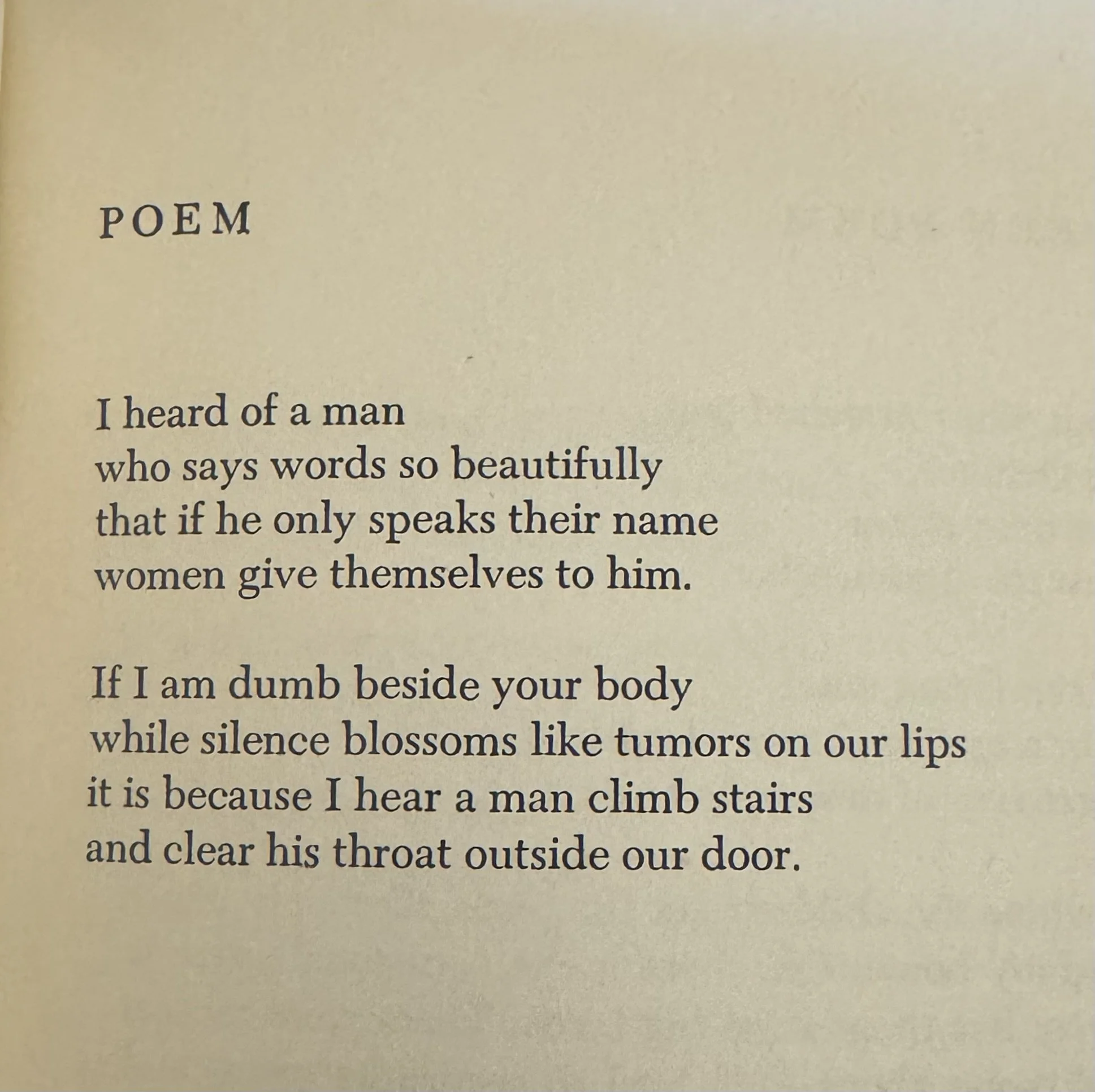 Poem from Let us Compare Mythologies by Leonard Cohen