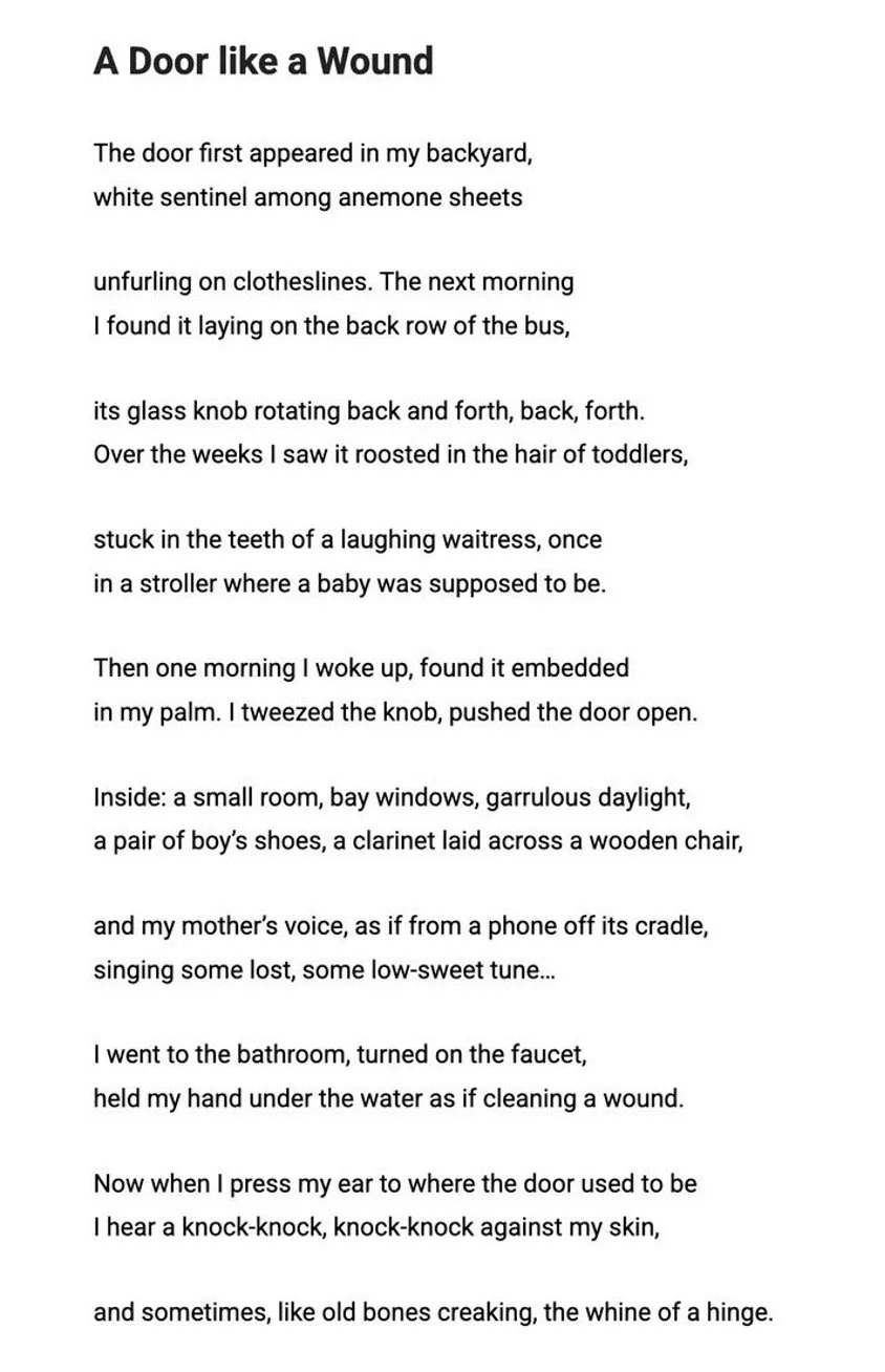 todd dillard a door like a wound poem fatherhood