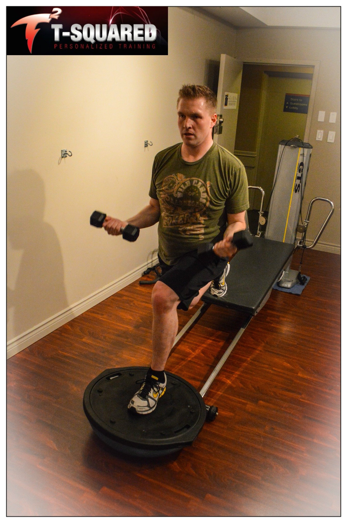 Tsquared Personal Training in Vancouver helping a man over 40 improve mobility and flexibility with joint-friendly exercises