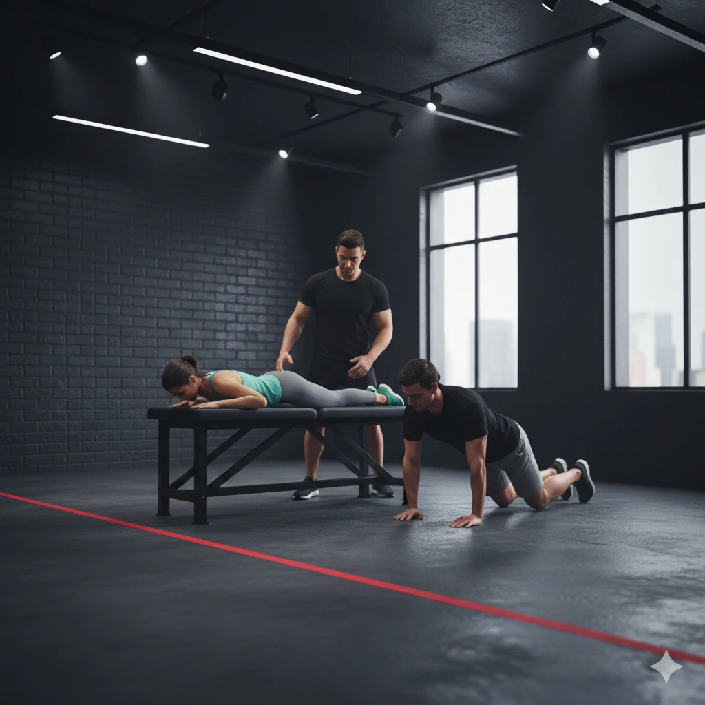 Vancouver personal trainer guiding a client through joint-friendly strength exercises for back pain