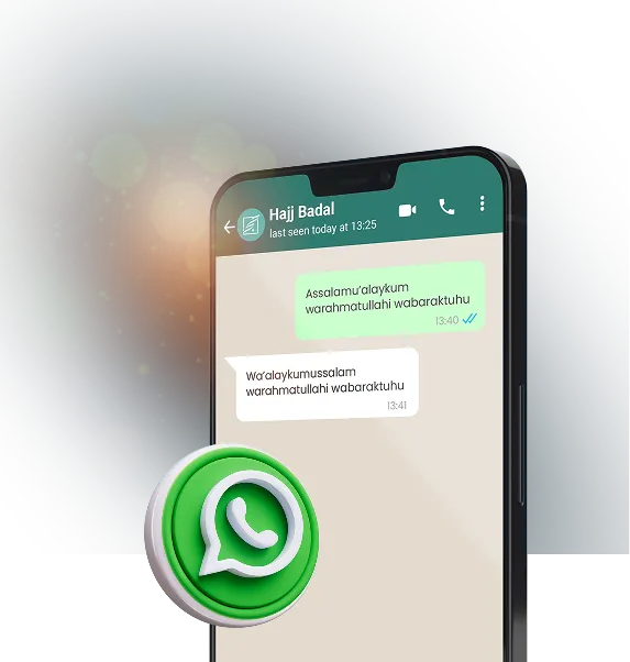 Contact Hajj Badal through WhatsApp