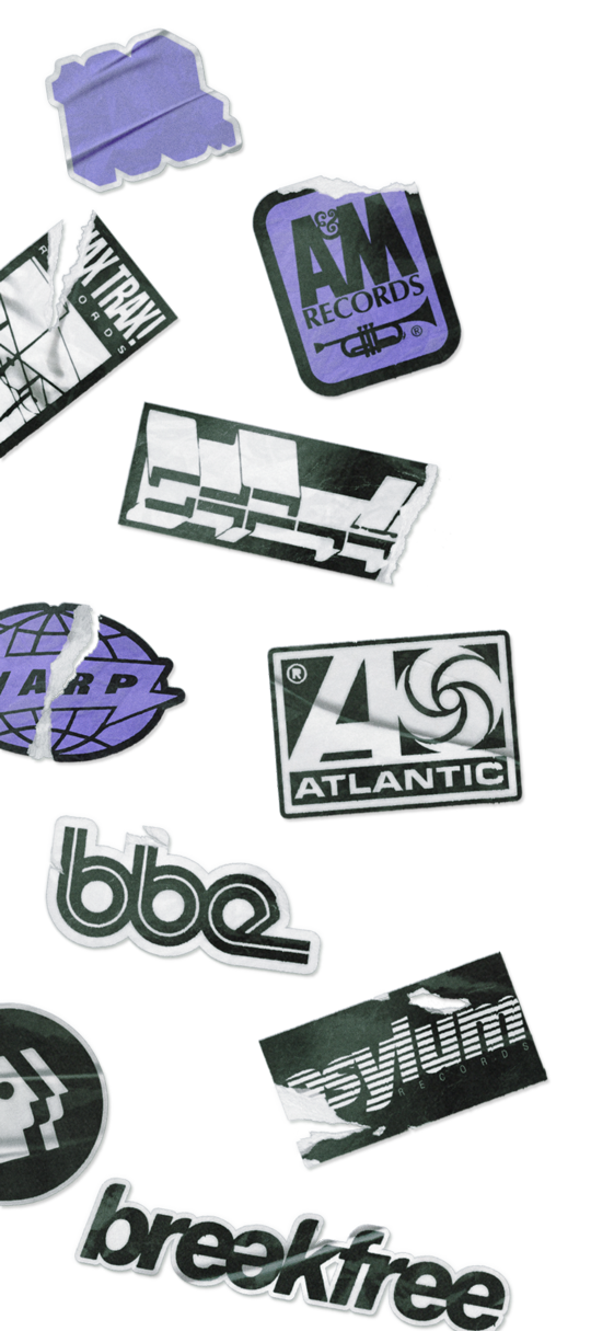 Sticker decoration for Violet Radio