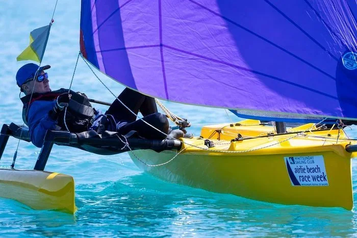 Action on water and ashore at Ocean Dynamics and Mount Gay Airlie Beach Race Week