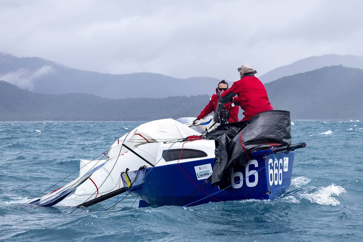 Conditions take their toll at Ocean Dynamics and Mount Gay Airlie Beach Race Week