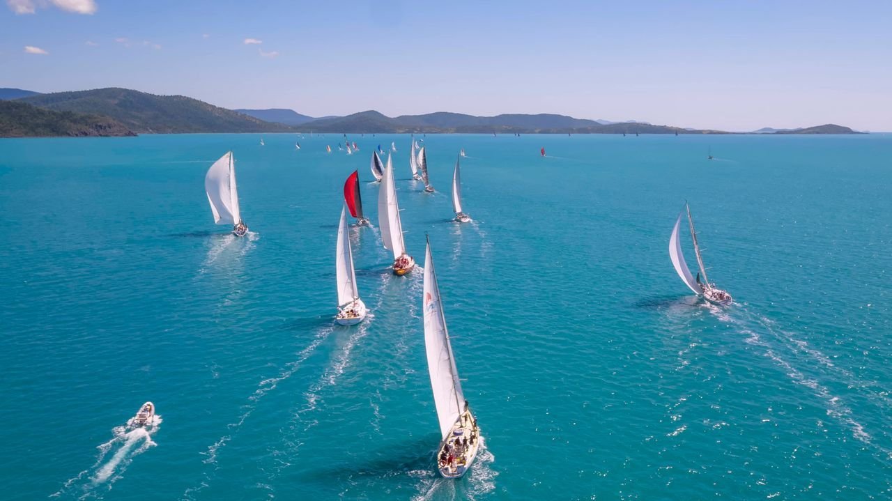 7NEWS Mackay reporting on Airlie Beach race Week's solar powered regatta
