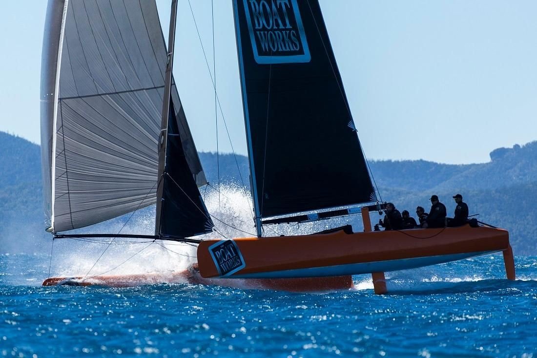 |Back in Black - Photo: Andrea Francolini|G'nome - Photo: Andrea Francolini|Mad Max looks bare minus her rig - Photo: Shirley Wodson|Tyee III finished third - Photo: Shirley Wodson