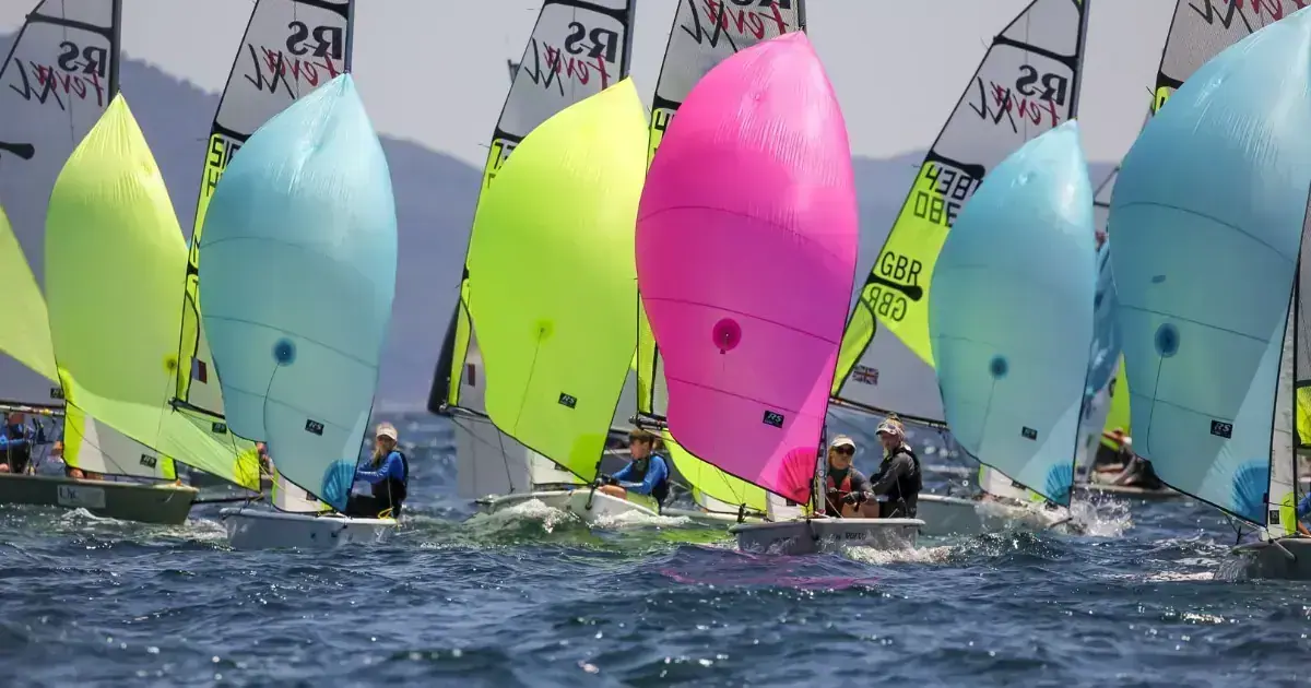 Competing in off the beach (OTB) sailing in the Whitsundays
