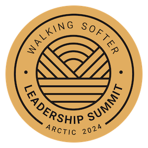 Walking Softer Leadership Summit Arctic 2024 Logo