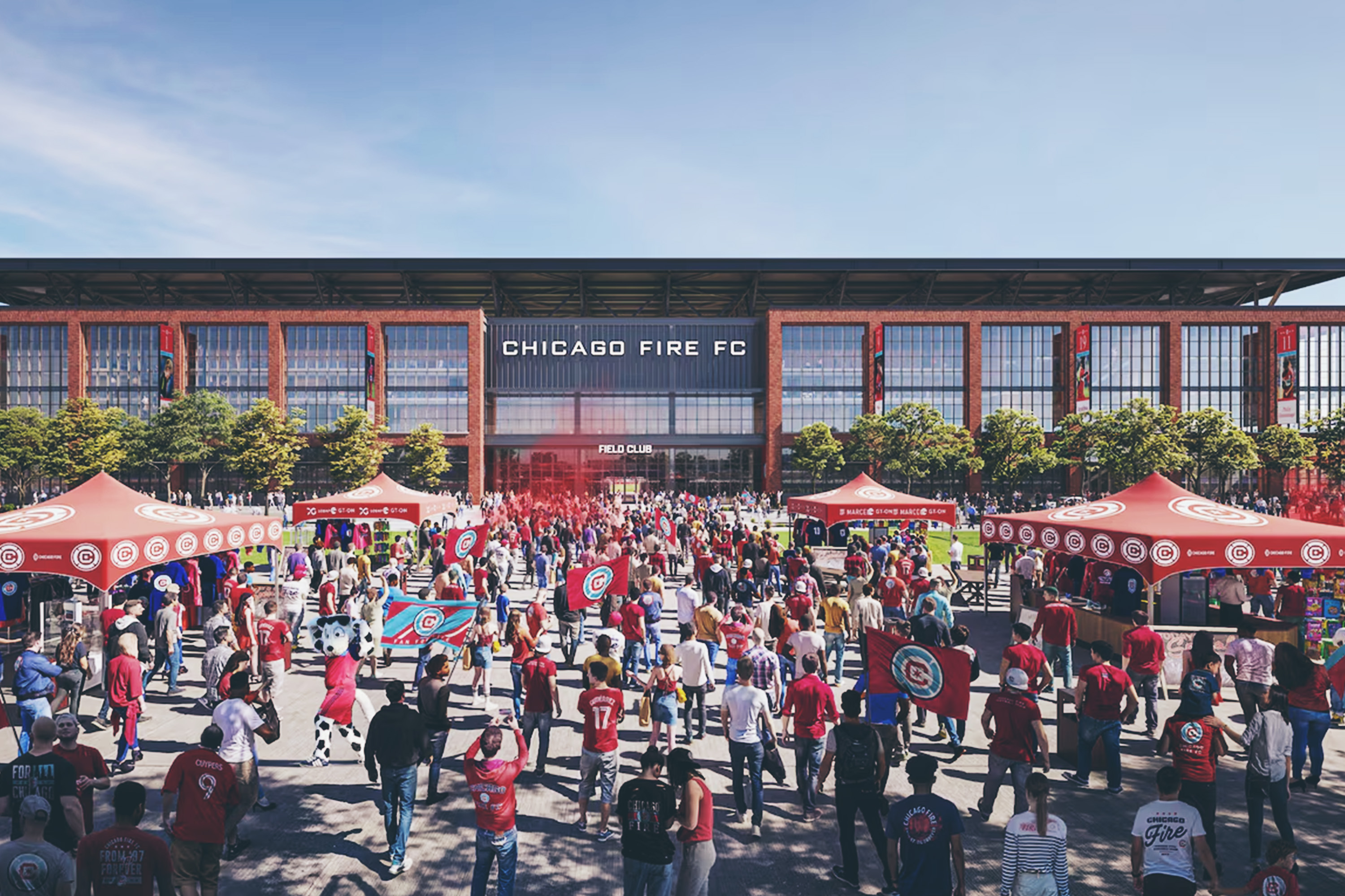 Fire Release Detailed Exterior Renderings of Proposed New Stadium