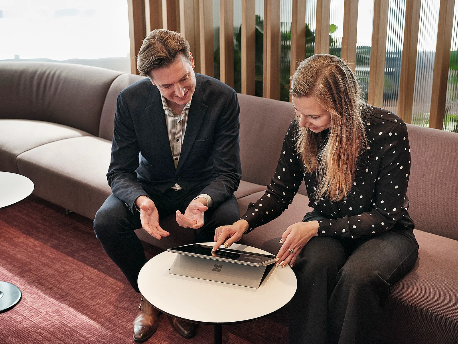 The Launch and Engage Wall applications extend to mobile functionality for on-the-go presentations.