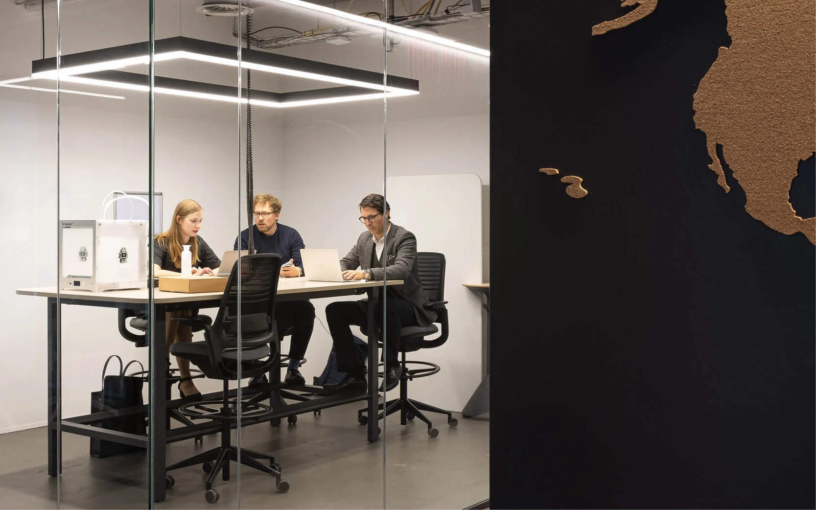 The Innovation Boulevard connects five independent Agile studios and a Maker Space. This focus area supports local and distributed teams in the creation of rapid prototyping. 