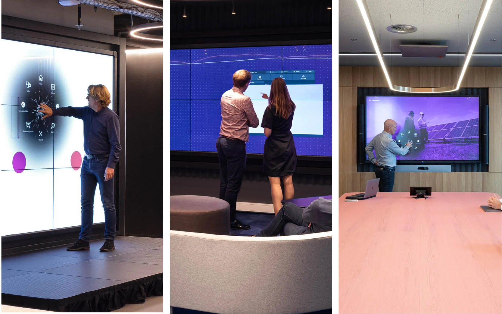 At the heart of the facility is the digital infrastructure that supports the diverse set of use-cases the center facilitates daily. The technology systems provide flexibility for group settings of any size. 