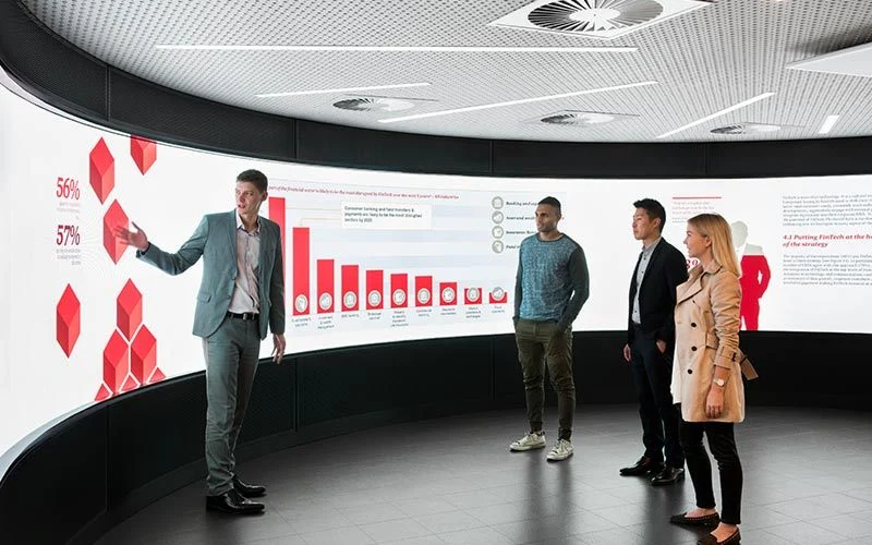 Facilitates collaboration and presentation by enabling users to view multiple files and file formats at the same time, on a large touch enabled display.