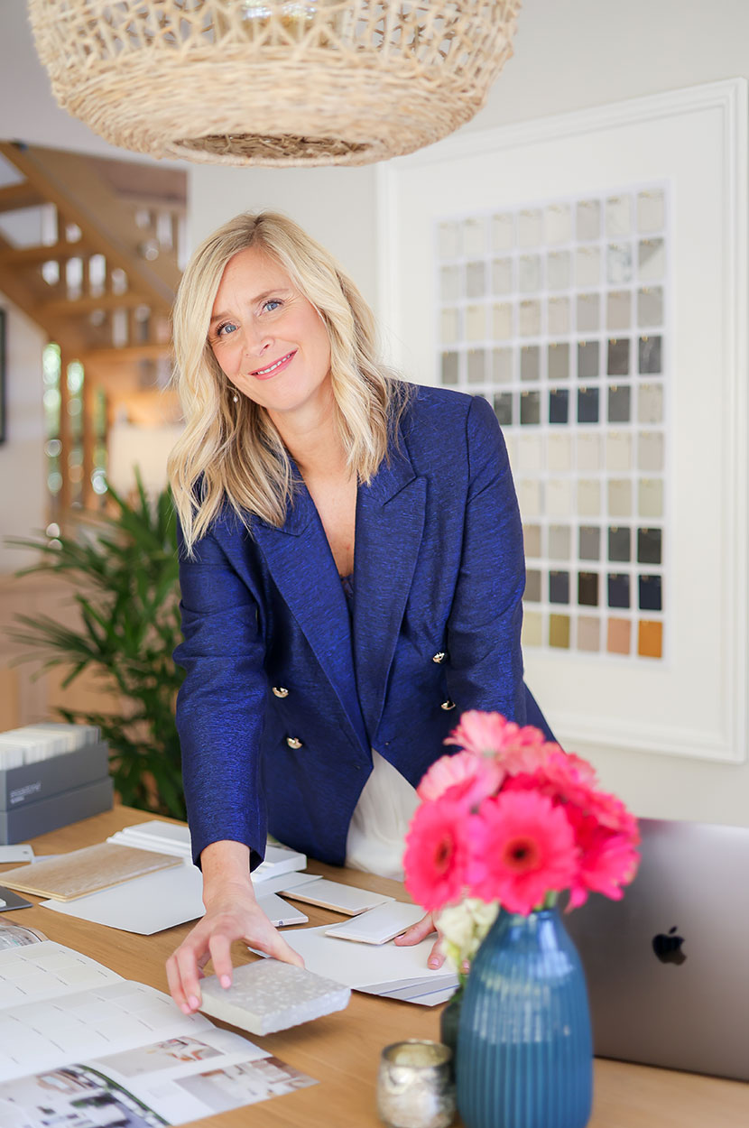 Belle working in her studio