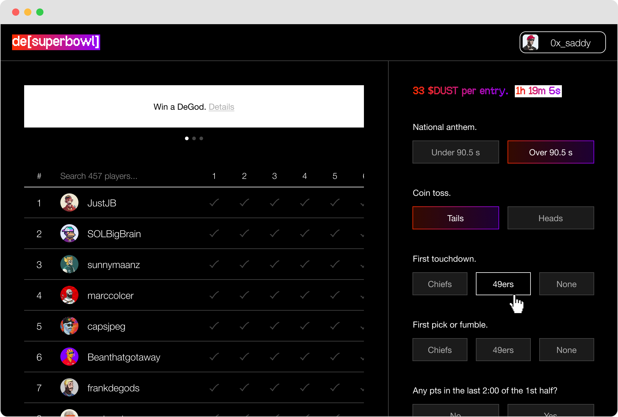 UI mockup