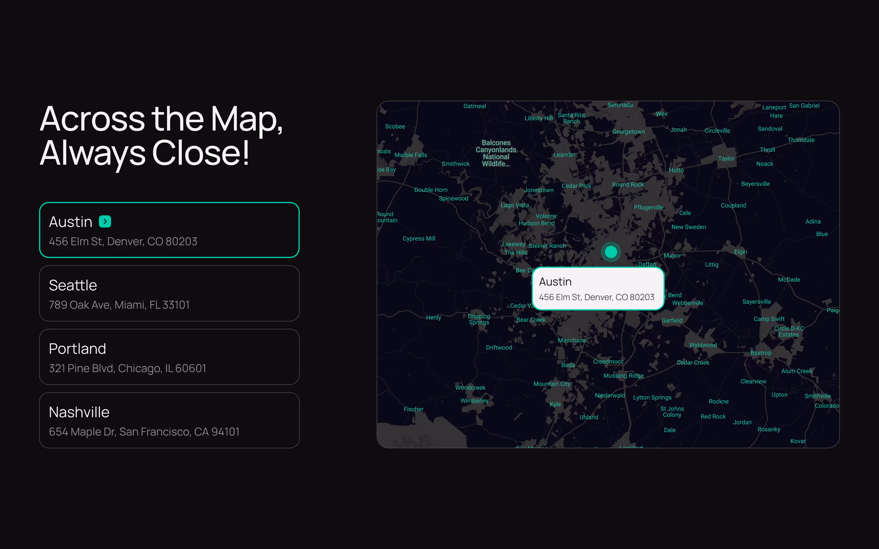 Custom map using MapBox
