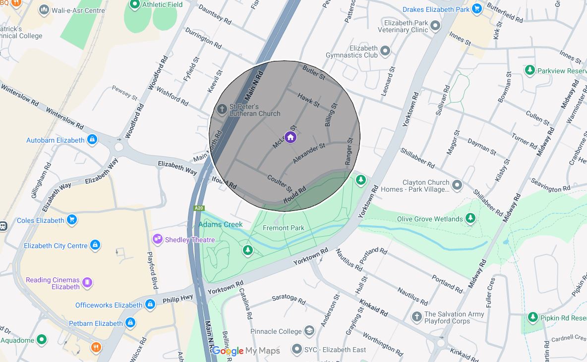 Map Elizabeth Park Area Map in Elizabeth Park – photo from Iris Property Management portfolio.