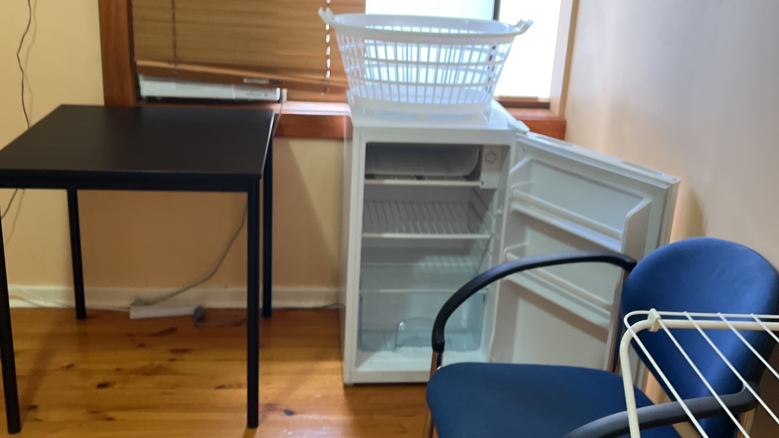 Christies Beach share house Desk and Bar Fridge and Clothes Drying Rack