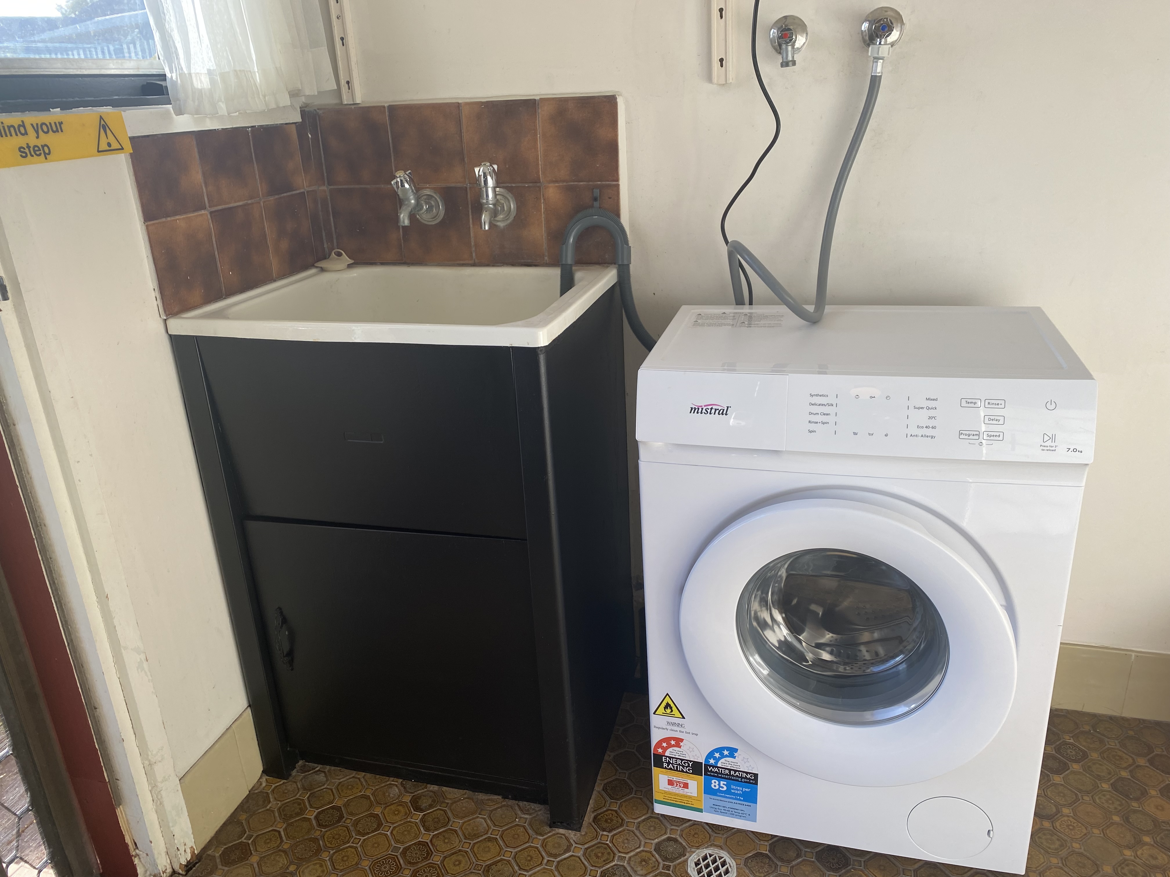 Reynella share house Laundry Area (Washing Machine and Sink) shared space