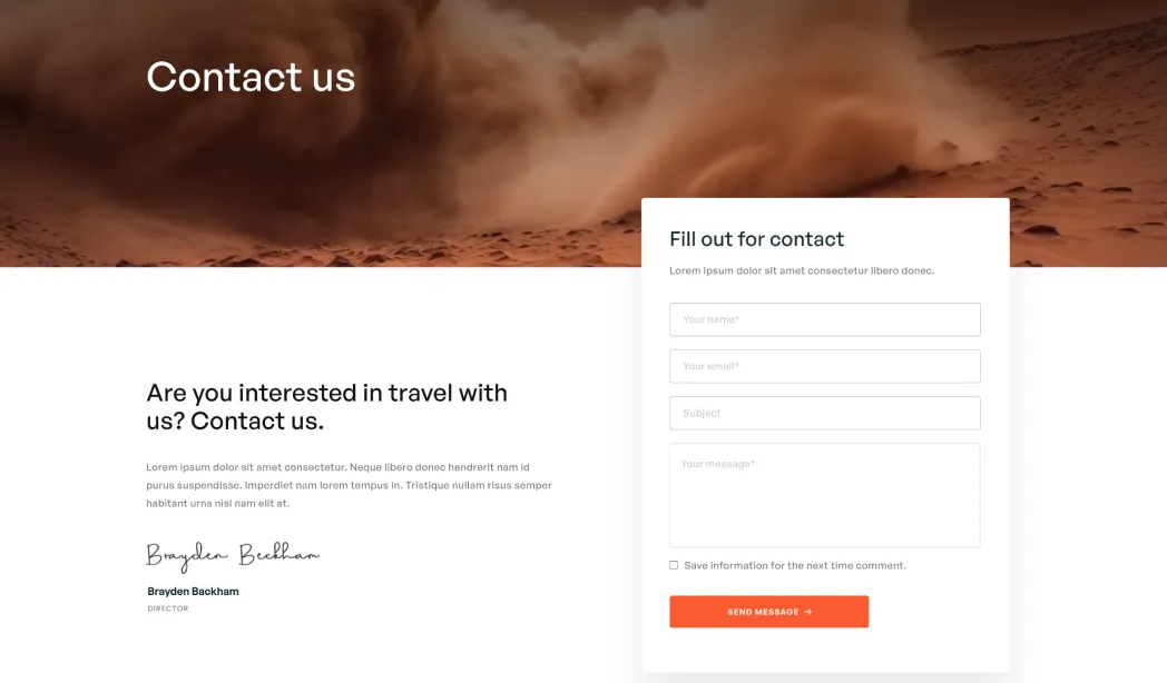 Contact one preview