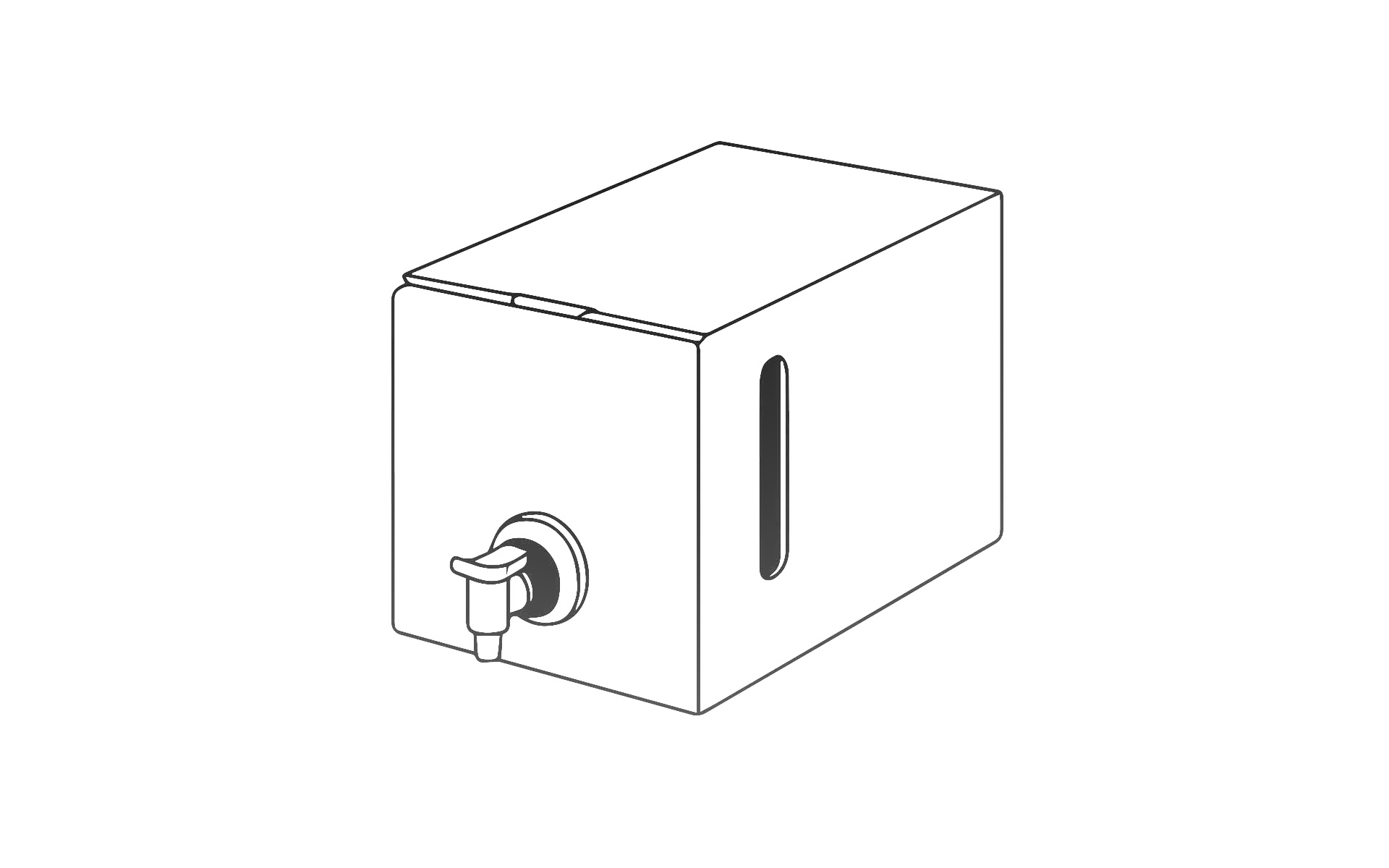 Bag in Box Illustratie