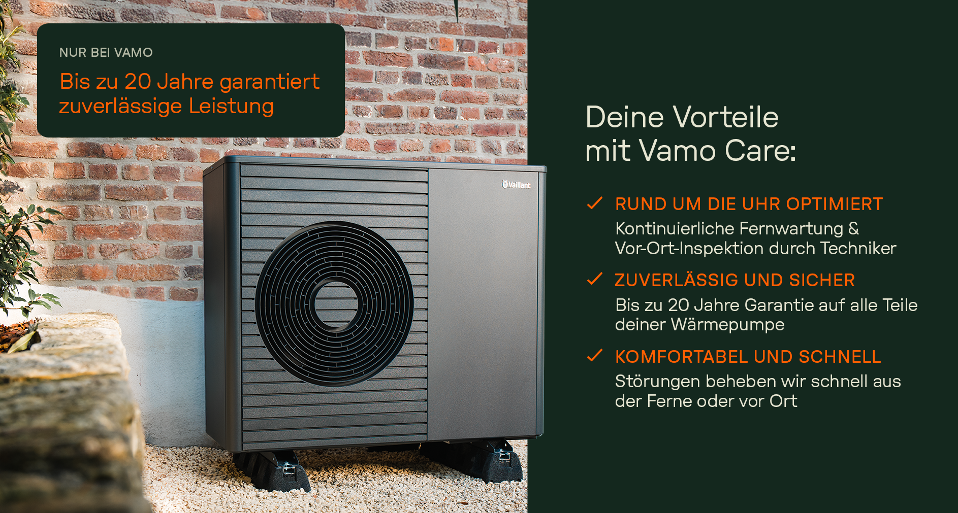 Übersicht der Vorteile mit Vamo Care