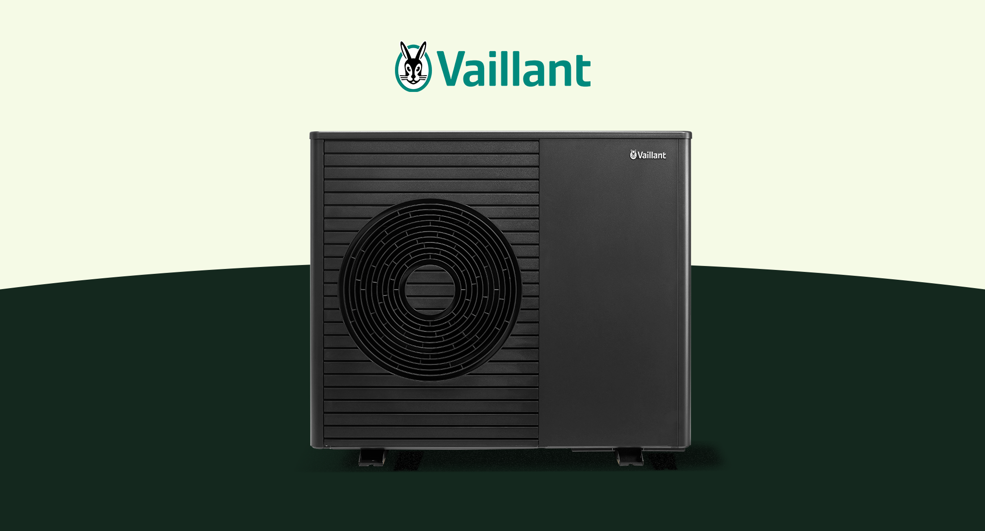 Grafik mit Vaillant Logo und Vaillant aroTHERM plus