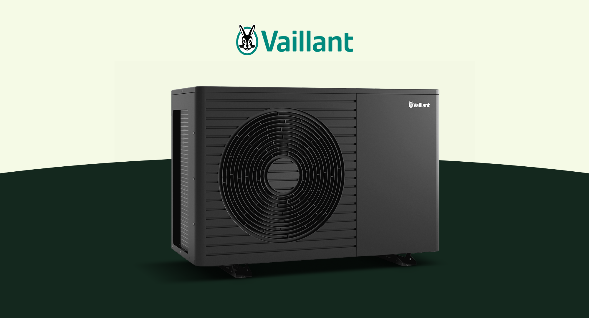 Grafik mit Vaillant Logo und Vaillant aroTHERM pro