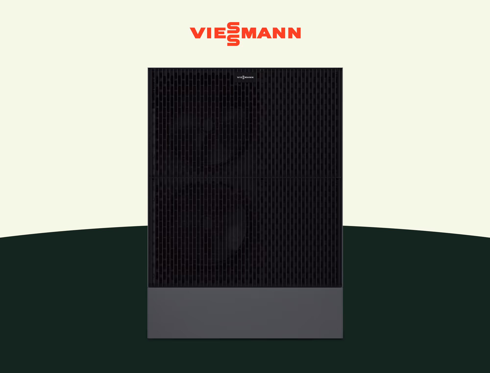 Grafik mit Viessmann Logo und Viessmann Vitocal 250-A