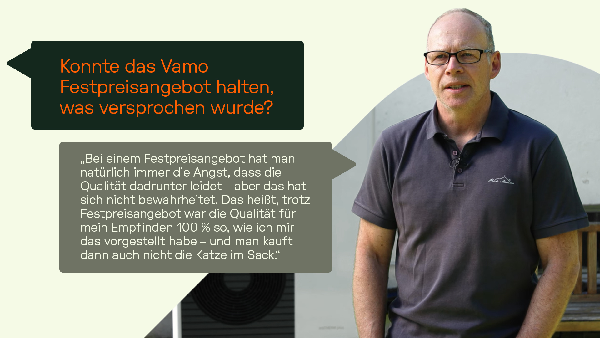Kundenzitat zum Festpreisversprechen