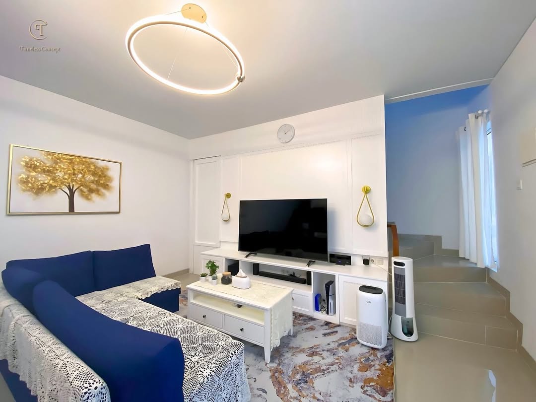 This family room was created to bring a sense of comfort every time you step home.