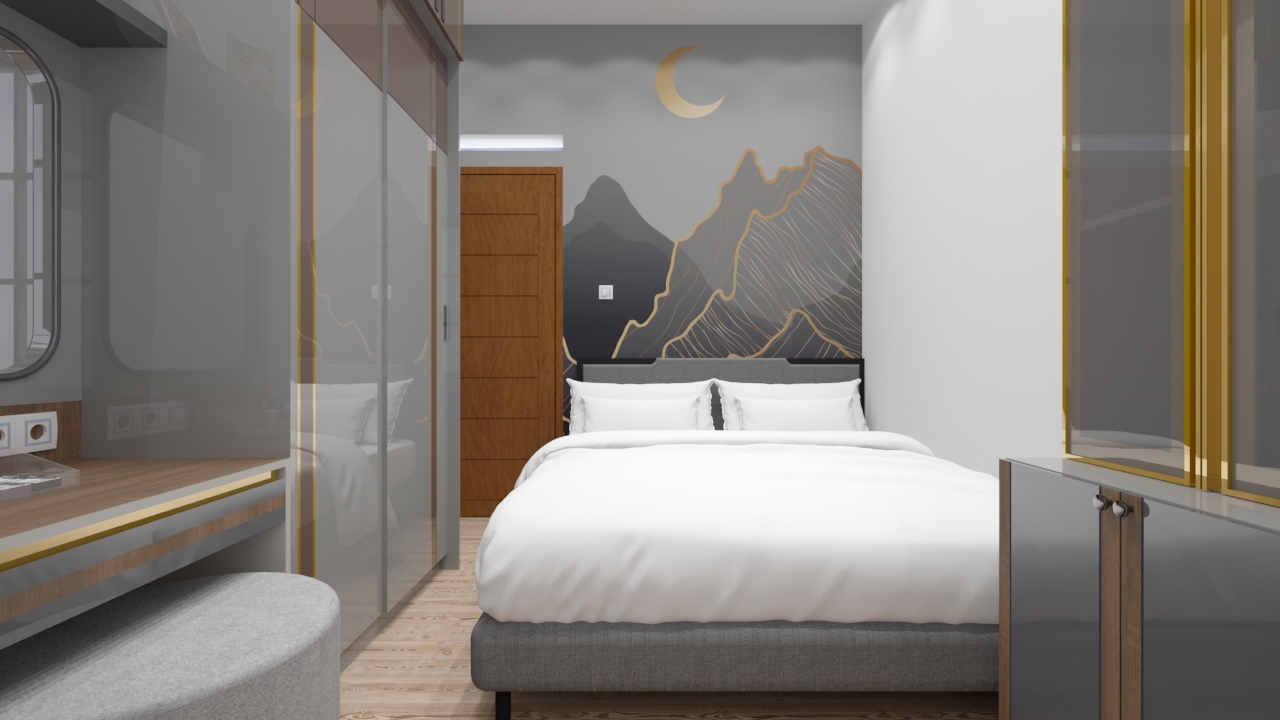 Modern Black Bedroom with a Sleek Minimalist Look