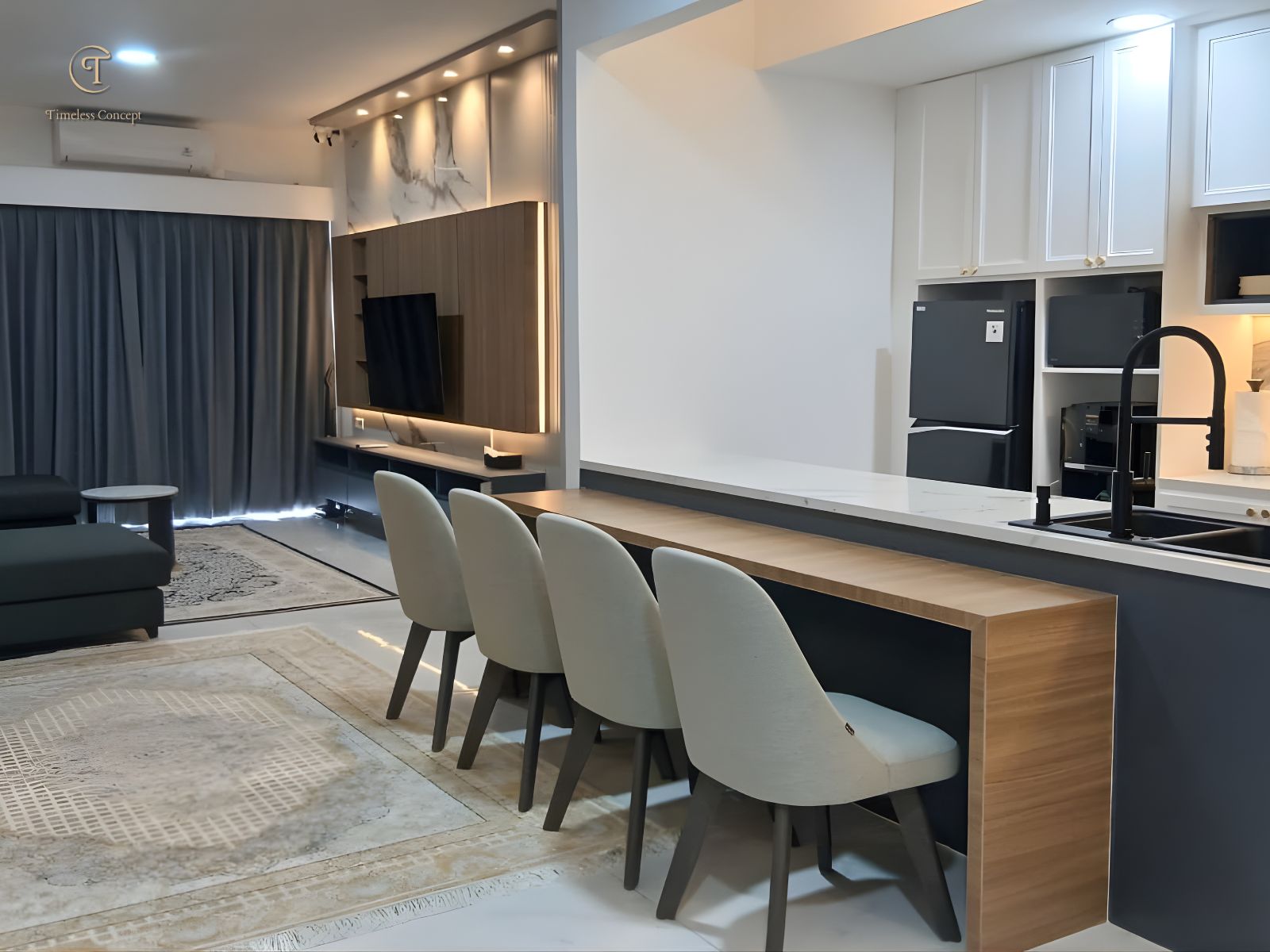 Modern Clean Kitchen Kombinasi Material Premium & Duco Putih untuk Tampilan Elegan, Terang, dan Timeless