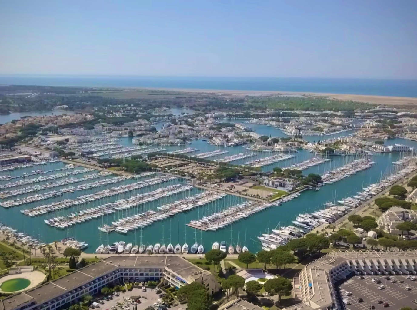 Clim Passion vue hauteur port camargue
