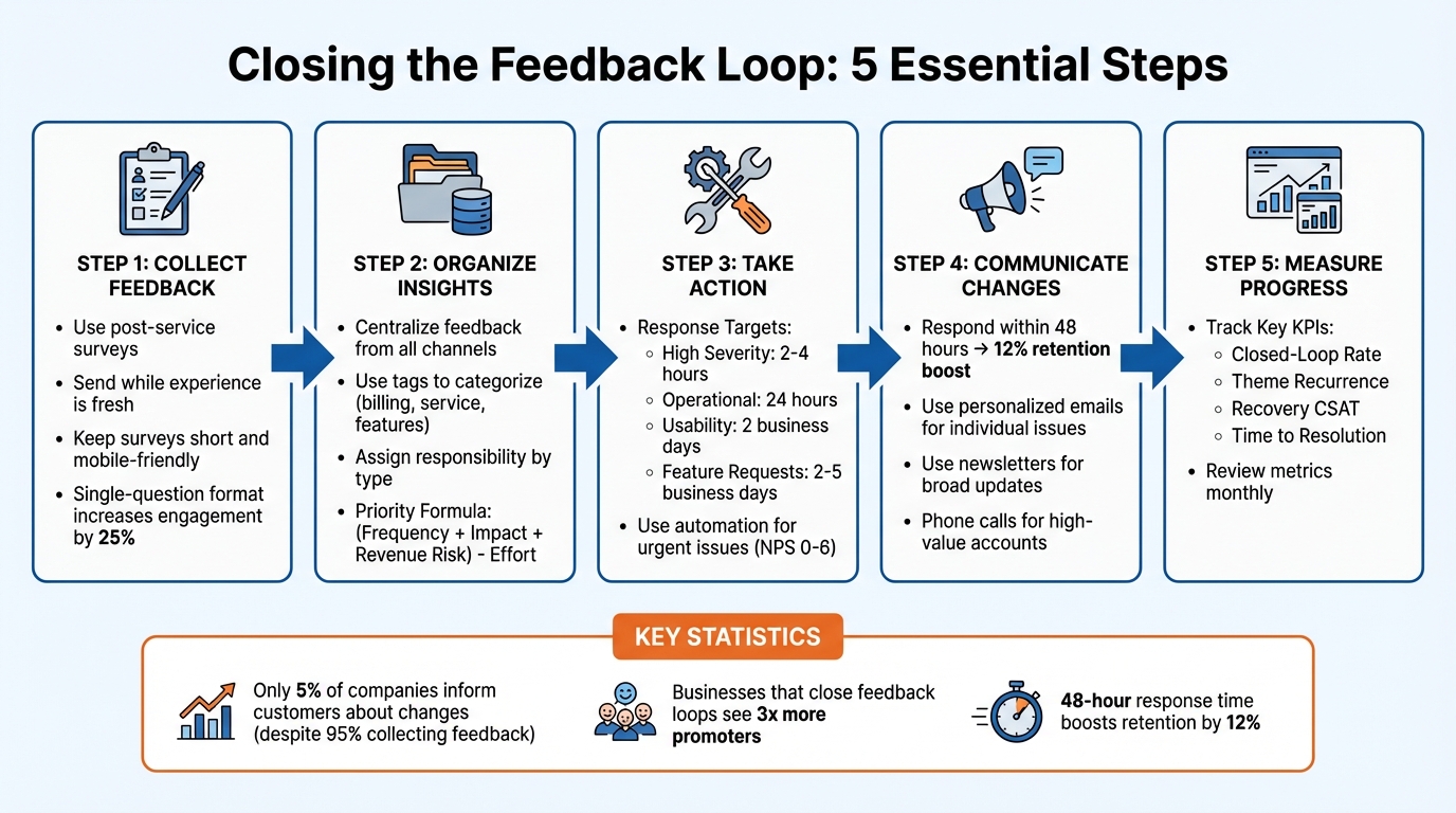 5-Step Framework for Closing the Customer Feedback Loop