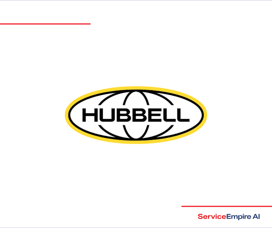 hubbell logo on white background