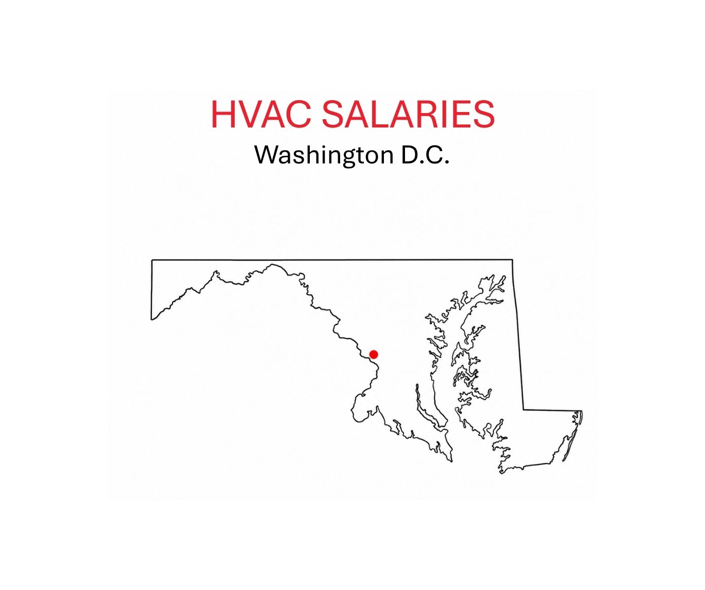 HVAC salaries.WashingtonDC.sketch of Maryland