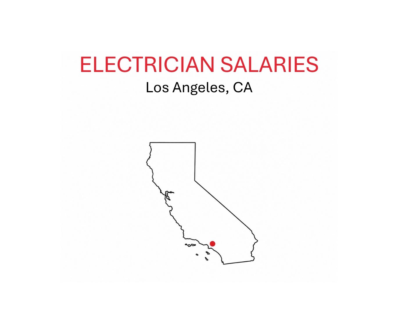 Electrician salaries.LosAngeles.CA.sketch of CA