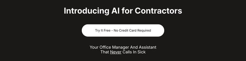 Introducing AI for Contractors - Try It Free - call to action button